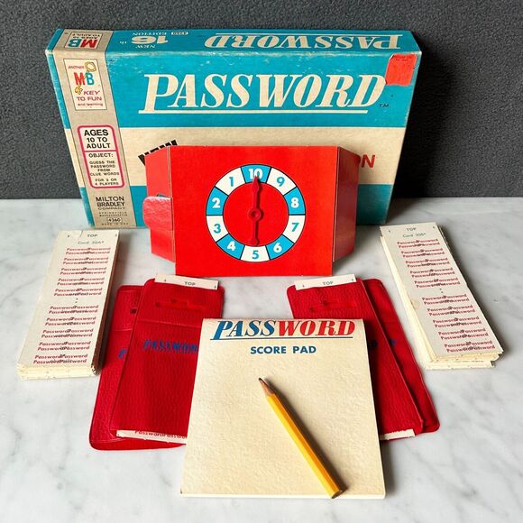 Vintage Password Game 1962 Milton Bradley New 16th Edition-Complete Great Shape - Picture 3 of 10